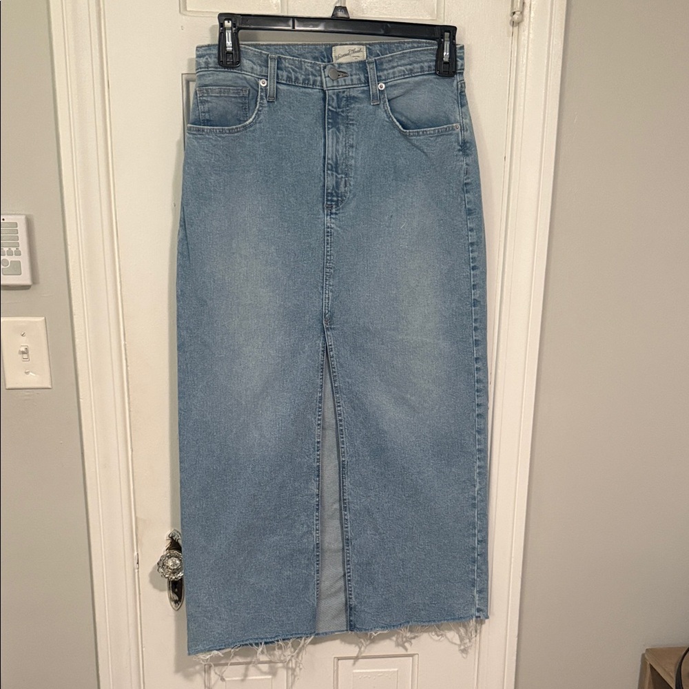 Denim Midi Skirt